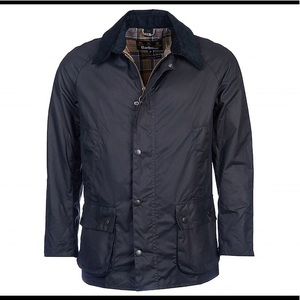 Barbour Ashby Wax Jacket - Navy - M - new!